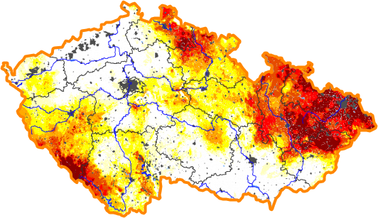 Intenzita sucha - 8. listopad 2015