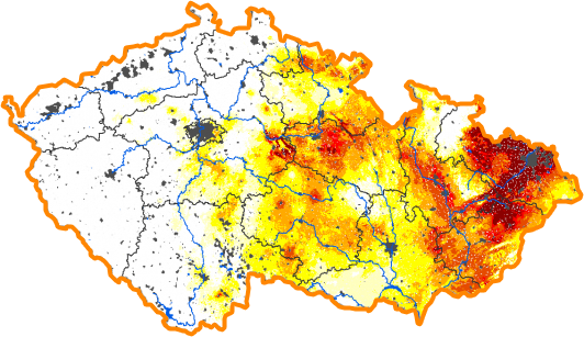 Intenzita sucha - 26. červen 2016