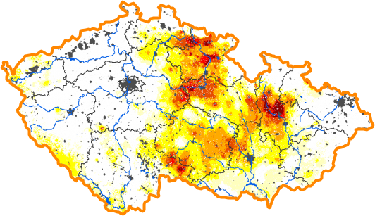 Intenzita sucha - 11. prosinec 2016