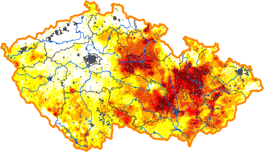 Intenzita sucha - 29. leden 2017