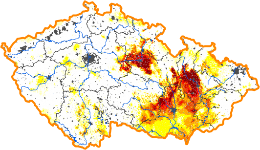 Intenzita sucha - 26. březen 2017