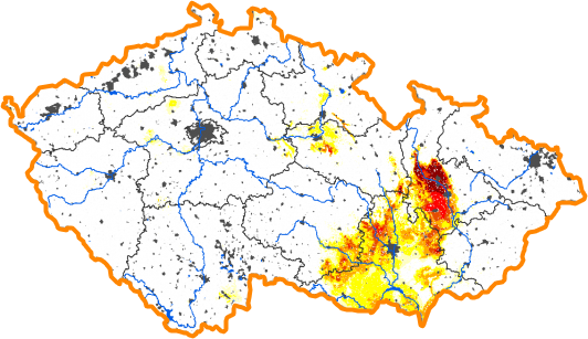 Intenzita sucha - 7. květen 2017