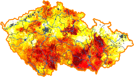 Intenzita sucha - 4. červen 2017