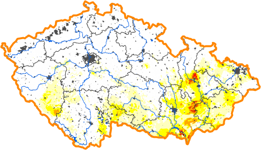 Intenzita sucha - 17. září 2017