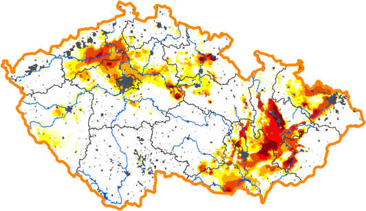 Intenzita sucha - 24. únor 2019