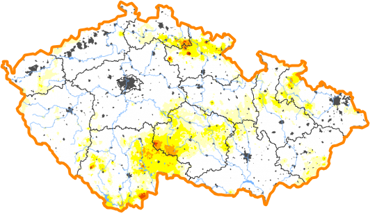 Intenzita sucha - 28. březen 2021