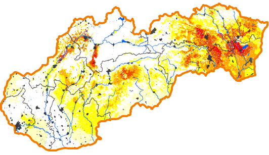 Intenzita sucha - 23. december 2018