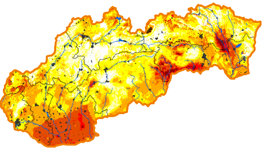 Intenzita sucha - 22. máj 2022